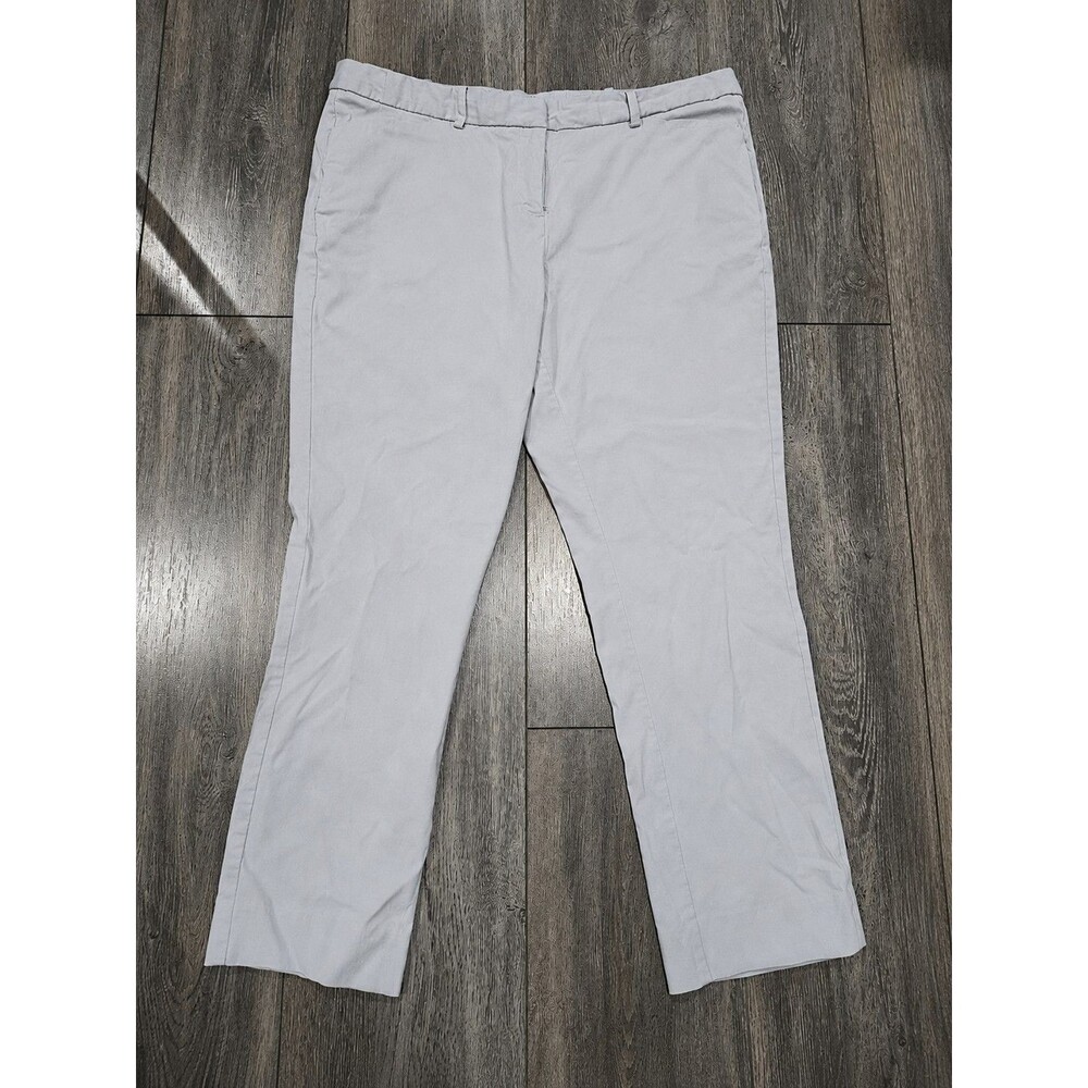 Worthington Gray Slim Fit Pants Womens 14 Office Career Stretch 26 In